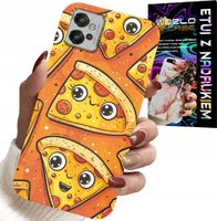 ETUI DO MOTOROLA G32 - SŁODKIE UŚMIECHNIĘTE PIZZE CASE + FOLIA