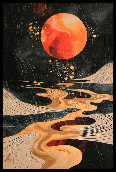 Plakat 40x60cm Planetarny Taniec zdjęcie 2