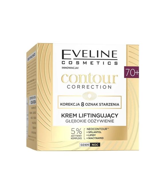 krem do twarzy liftingujący 70+ eveline contour correction zdjęcie 1