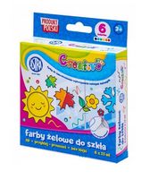 farby do tworzenia naklejek żelowych 6x15ml 9635