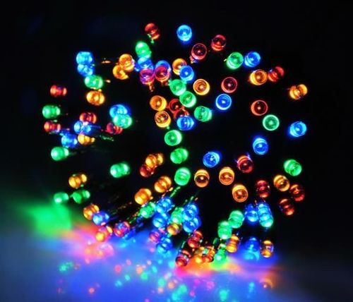 Lampki 100 LED solarne - multicolor na Arena.pl