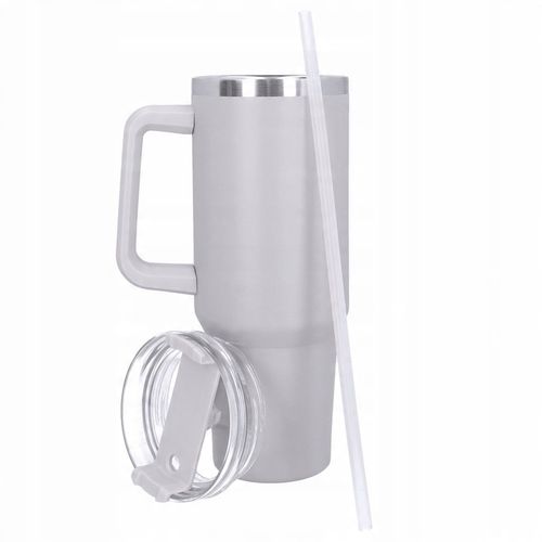 Kubek termiczny ze słomką próżniowy na kawę herbatę napoje zimne duży 1,2l na Arena.pl