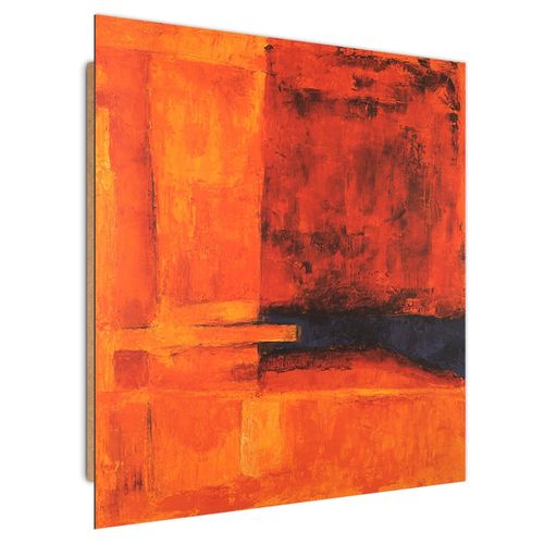 Deco Panel, Pomarańczowa abstrakcja 1 80x80 na Arena.pl