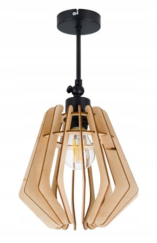 Lampa kinkiet E27 ścienny ruch loft Drewno na E27 na Arena.pl