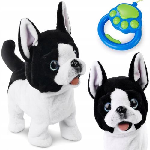 PIESEK INTERAKTYWNY CHODZĄCY NA SMYCZY Pies BULDOG CHODZI SZCZEKA MERDA na Arena.pl