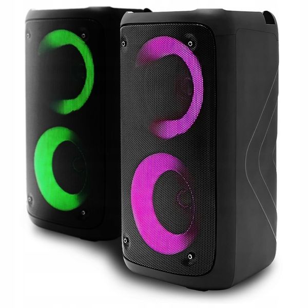 Głośnik Bluetooth Boombox Mobilny USB RADIO LED Bezprzewodowy Przenośny MP3 zdjęcie 10