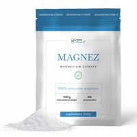 Magnez w proszku 100% Cytrynian Magnezu 1kg VEGE