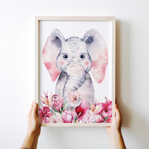 Plakat do pokoju dziecka słoń 30x40 cm na Arena.pl