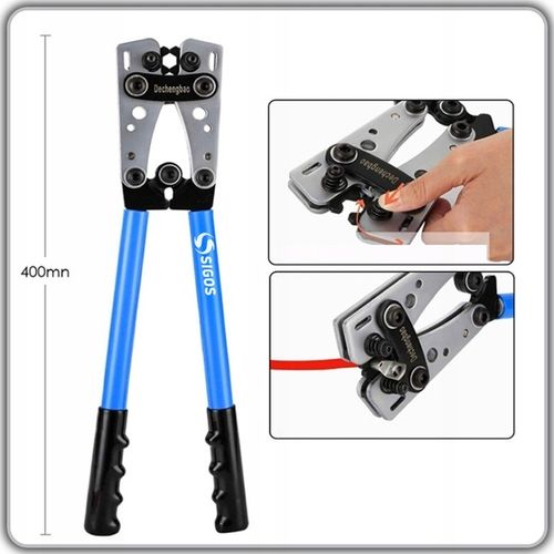 ZACISKARKA KOŃCÓWEK KABLI PRZEWODÓW PRASKA TULEJKI 390 mm 6-50mm2 na Arena.pl