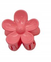 Piękna spinka klamra akrylowa kwiatek 3,5cm malinowy