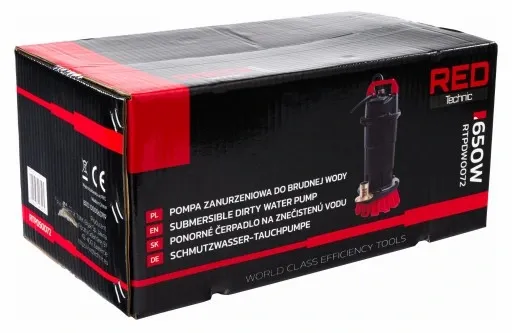 Pompa zatapialna RED TECHNIC 650 W 8000 l/h zdjęcie 7