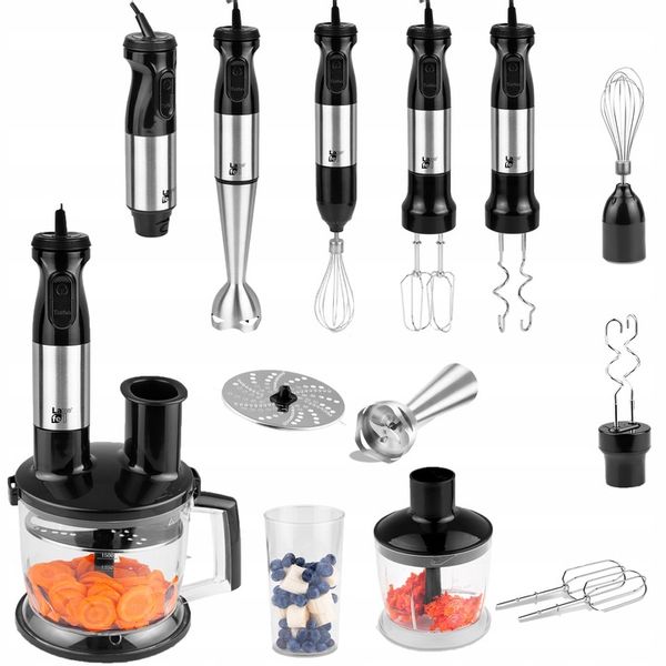 BLENDER RĘCZNY MIKSER TURBO ROBOT MALAKSER WIELOFUNKCYJNY 10w1 2 TARCZE zdjęcie 1