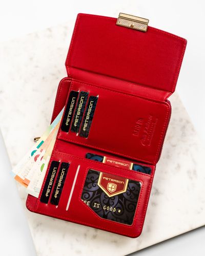 portfel damski eko ptn 0015-hnl-6971 red na Arena.pl