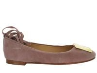 Clarks Baleriny damskie - Grace Marion - rozmiar 38 - różowa skóra zamszowa