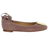 Clarks Baleriny damskie - Grace Marion - rozmiar 38 - różowa skóra zamszowa