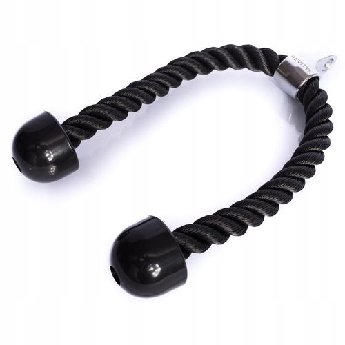 SZNUR UCHWYT DO WYCIĄGU LINA NA TRICEPS MASYWNA I SOLIDNA Z KARABIŃCZYKIEM na Arena.pl