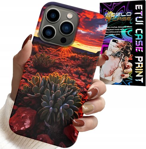 ETUI DO IPHONE 14 PRO - MEKSYKAŃSKA PUSTYNIA WIDOKI CASE + SZKŁO na Arena.pl