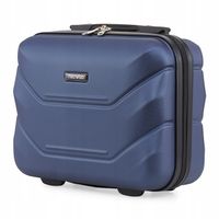 KUFEREK PODRÓŻNY - MAŁA WALIZKA - DUŻA KOSMETYCZKA 14" TREVISO - GRANATOWY