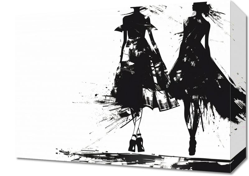 Obraz 40x30cm Atramentowy Przerys zdjęcie 1