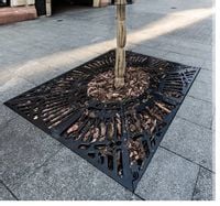 KRATA OCHRONNA DRZEW KWADRATOWA RODO 125x125 ŻELIWNA