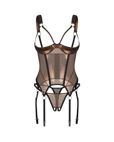 soranna gorset i stringi otwarte  s/m obsessive na Arena.pl