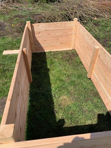 Grządka podwyższona GP12, 200x100x27, modrzew, śruby na Arena.pl