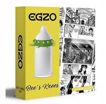 Egzo Bee's Knees Wypustki Prezerwatywa Stymulacja Potęgująca 1szt na Arena.pl