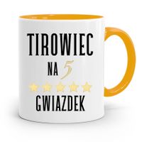 Dla Tirowca Kierowcy Tira Kubek Żółty Na Prezent Z Nadrukiem Ze Zdjęciem