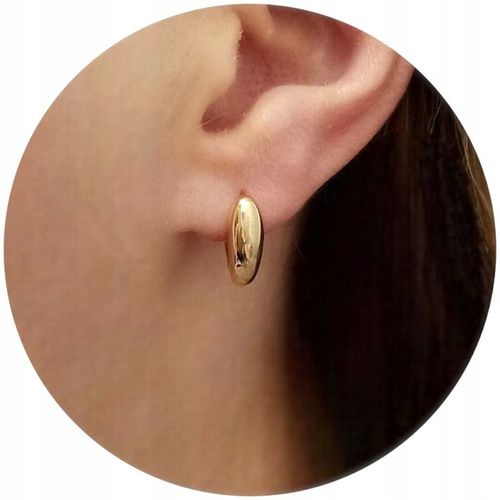 ZŁOTE KOLCZYKI TRADYCYJNE SUBTELNE ANGIELSKIE ELEGANCKIE DLA KOBIETY na Arena.pl