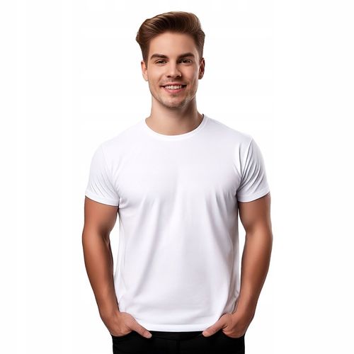 Koszulka męska T-SHIRT 100% bawełna oryginał MALFINI Classic New biała L na Arena.pl