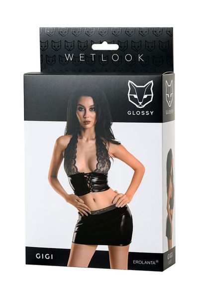 Wetlook Shiny Set Gigi - Black Xl zdjęcie 5