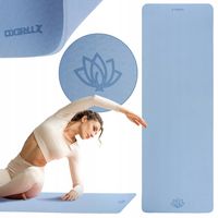 GRUBA ANTYPOŚLIZGOWA mata fitness do ćwiczeń jogi XTREXO treningowa 10