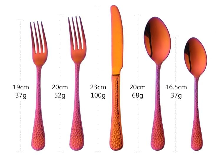 Sztućce - NEW DESIGN -4 Szt -  COLOR - HIT zdjęcie 2