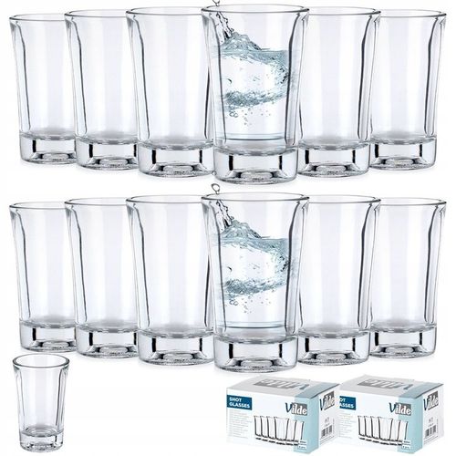 12x Kieliszki DO WÓDKI shotów szklane zestaw komplet kieliszków 40 ml na Arena.pl