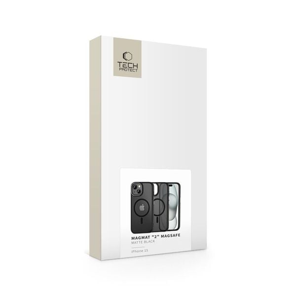 TECH-PROTECT MAGMAT 2 MAGSAFE IPHONE 15 MATTE BLACK zdjęcie 5