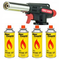 PALNIK GAZOWY M-961C + 4x NABÓJ KARTUSZ ALPEN CAMPING