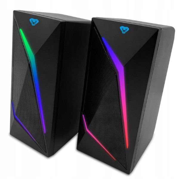 Gamingowe głośniki 2.0 COBRA PRO URION 8W MT3172 PODŚW. RGB MODUŁ STERUJĄCY zdjęcie 1