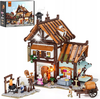 LUMIBRICKS Medieval Tailor Shop Zestaw klocków z oświetleniem LED 1994 szt.