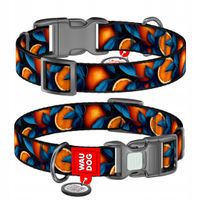 2 x Obroża WAUDOG Nylonowa z QR XL Pomarańczowa Dla Psa