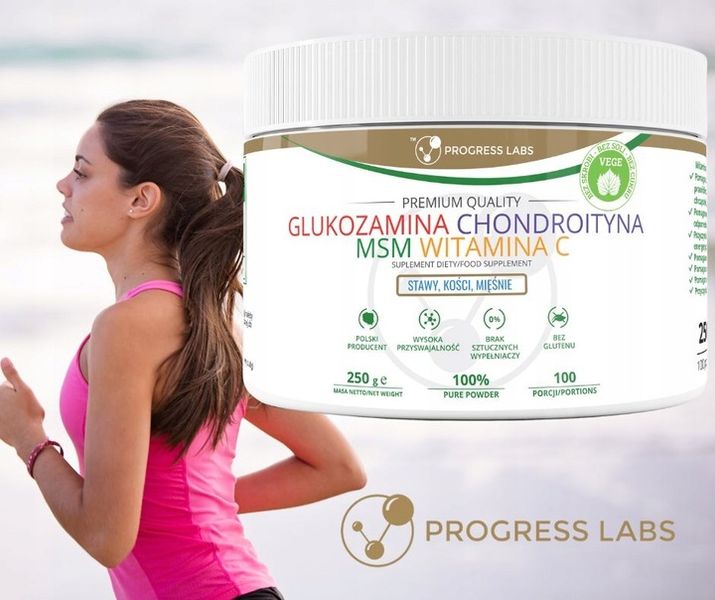 GLUKOZAMINA CHONDROITYNA MSM WITAMINA C VEGE 250g zdjęcie 3