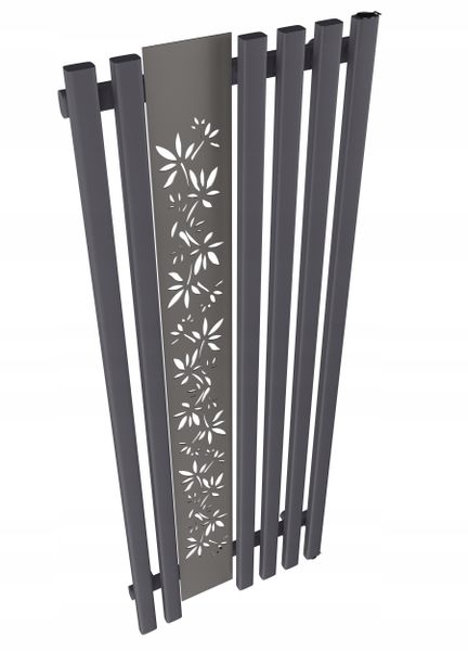 Grzejnik dekoracyjny FLOWER 140x60 GRAFIT zdjęcie 2