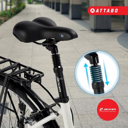 Rower trekkingowy damski ATTABO 17" Shimano Altus Dynamo Nexus Suntour na Arena.pl