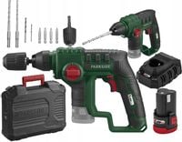 AKUMULATOROWA MŁOTOWIERTARKA PARKSIDE 12 V 2 AH + WIERTŁA I BITY