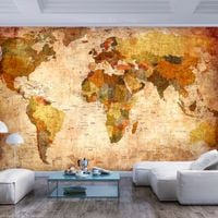 Fototapeta - Stara mapa świata 300x210