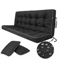 Poduszka na Huśtawkę Poducha na Ławkę Ogrodową Wodoodporna 120 cm + 2 Jaśki