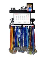 Wieszak na medale TRI MAN z kalendarzem i ramką na zdjęcie imię 413.1