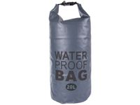 WYGODNY REGULOWANY WODODOPRNY WOREK TORBA 20L PODRÓŻOWANIE NYLON SZARY