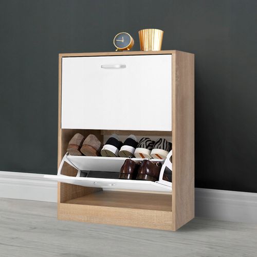 szafka na buty regał 2 komory obuwie komoda pojemna do przedpokoju regał na Arena.pl