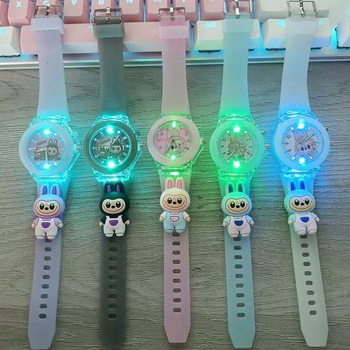 zegarek LABUBU ledowy ŚWIECĄCY dziecięcy młodzieżowy modny wskazówkowy na Arena.pl