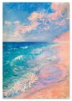 Plakat plaża obraz 50x70 cm